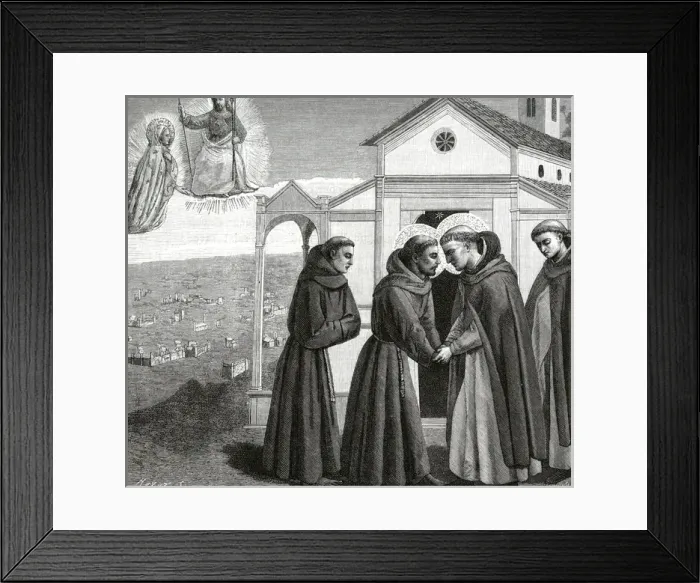 Framed Print : Dominic Meets Francis Framed Print : Dominic Meets Francis