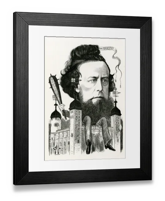 Framed Print : W Hepworth Dixon Caric Framed Print : W Hepworth Dixon Caric