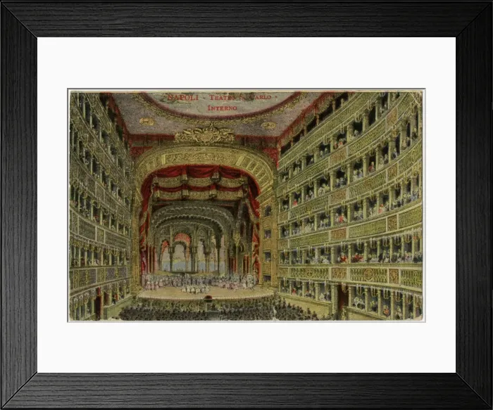 Framed Print : Interior of San Carlo, Napolo Framed Print : Interior of San Carlo, Napolo