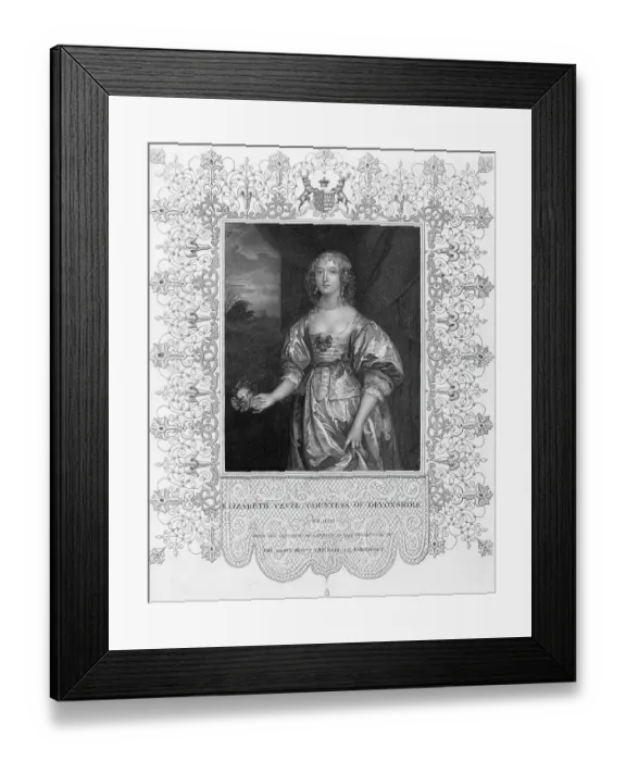 Framed Print : Eliz Ctess Devonshire Framed Print : Eliz Ctess Devonshire