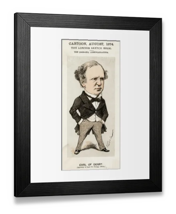 Framed Print : Edward 15th Earl Derby Framed Print : Edward 15th Earl Derby