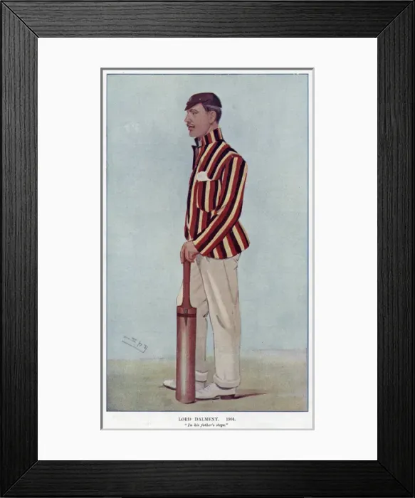 Framed Print : Lord Dalmeny / Cricketer Framed Print : Lord Dalmeny / Cricketer