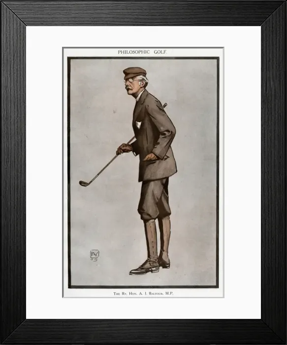 Framed Print : Balfour with Golf Club Framed Print : Balfour with Golf Club