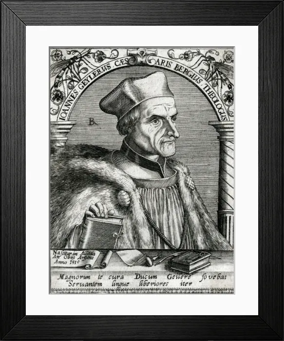 Framed Print : Johann Geiler Framed Print : Johann Geiler