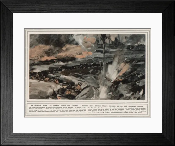 Framed Print : German Gas Attack Framed Print : German Gas Attack