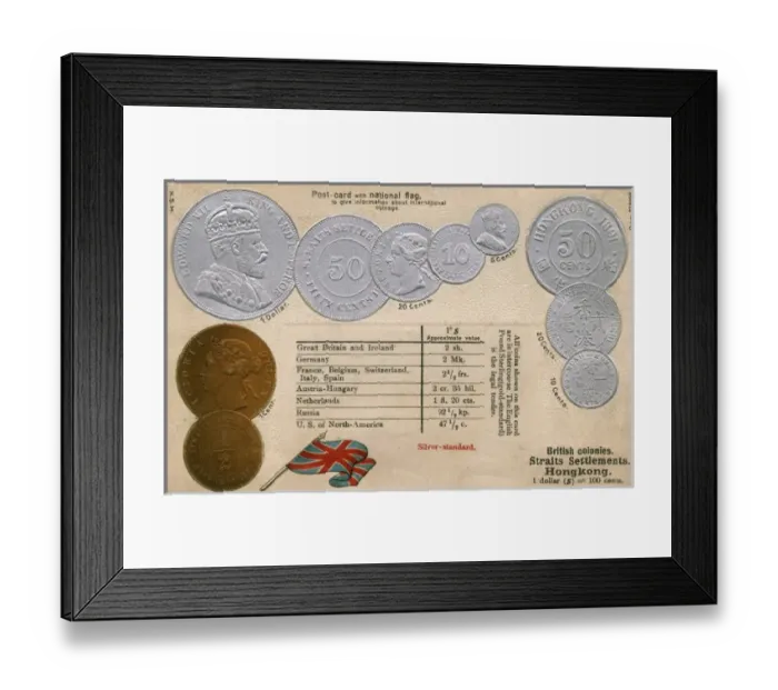 Framed Print : Hong Kong Coins Framed Print : Hong Kong Coins