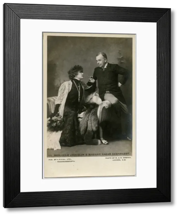 Framed Print : Sarah Bernhardt with Beno Constant Coquelin Framed Print : Sarah Bernhardt with Beno Constant Coquelin