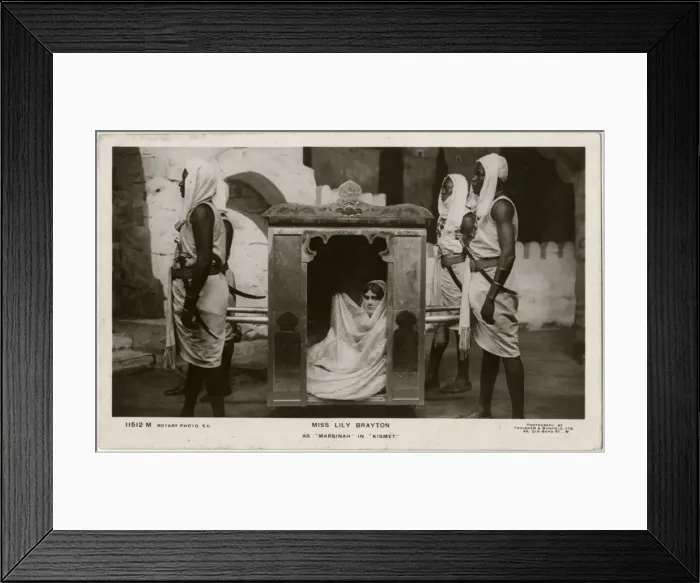 Framed Print : Lily Brayton in Kismet 1905 Framed Print : Lily Brayton in Kismet 1905