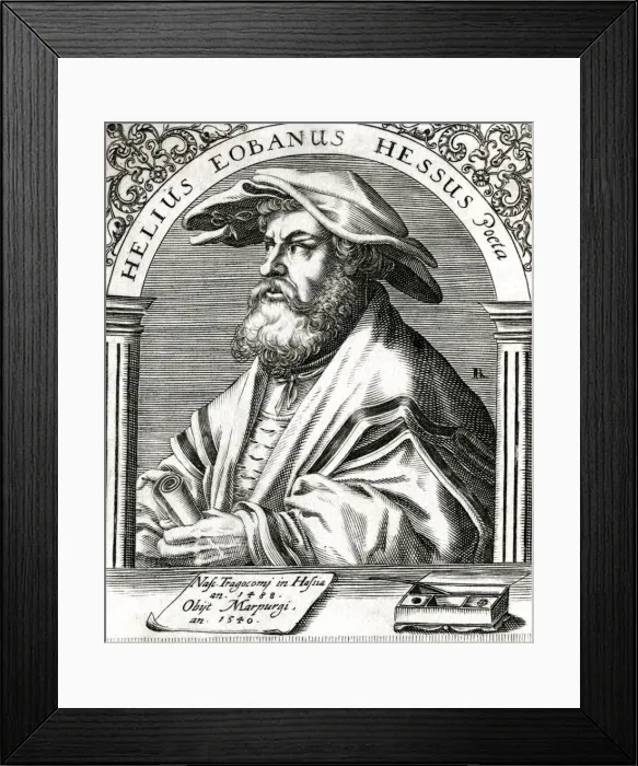 Framed Print : Helius Eobanus Hessus Framed Print : Helius Eobanus Hessus