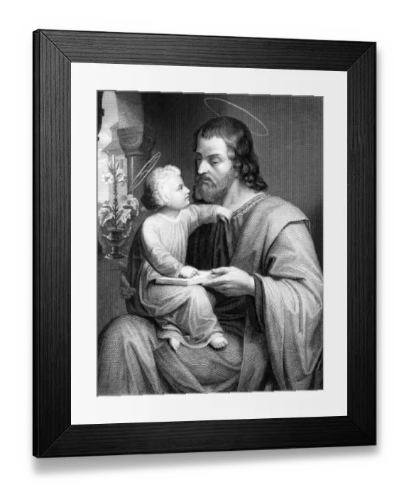 Framed Print : Joseph and his Son Framed Print : Joseph and his Son