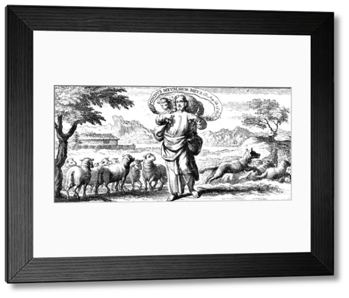 Framed Print : Jesus Good Shepherd Framed Print : Jesus Good Shepherd