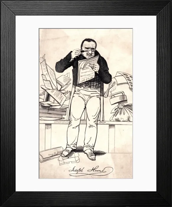 Framed Print : Joseph Hume Reading Framed Print : Joseph Hume Reading