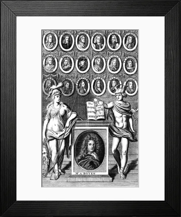 Framed Print : Abel Boyer & Others Framed Print : Abel Boyer & Others