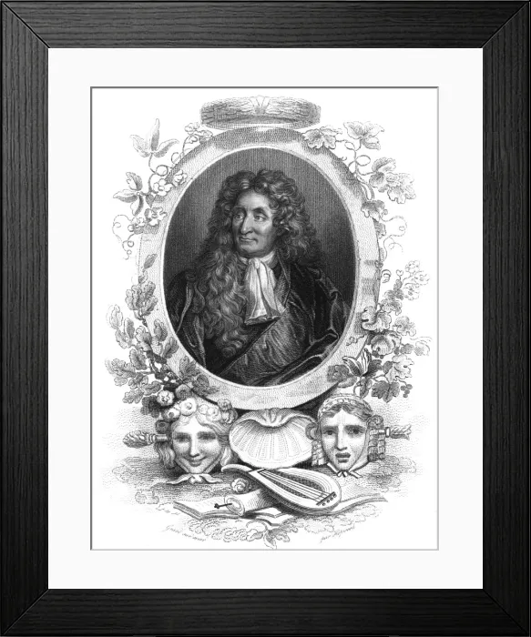 Framed Print : Jean De LA Fontaine Framed Print : Jean De LA Fontaine