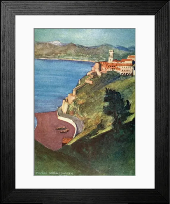 Framed Print : Italy / Pozzano Bay 1904 Framed Print : Italy / Pozzano Bay 1904