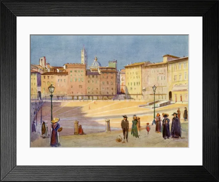 Framed Print : Italy / Siena Campo 1910 Framed Print : Italy / Siena Campo 1910