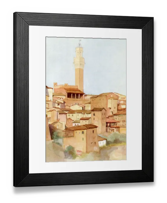 Framed Print : Italy / Siena Mangia Tower Framed Print : Italy / Siena Mangia Tower