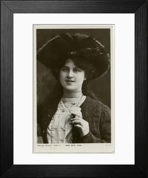 Framed Print : Zena Dare 1906 Framed Print : Zena Dare 1906