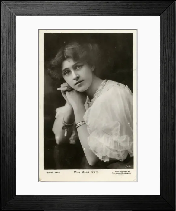 Framed Print : Zena Dare 1910 Framed Print : Zena Dare 1910