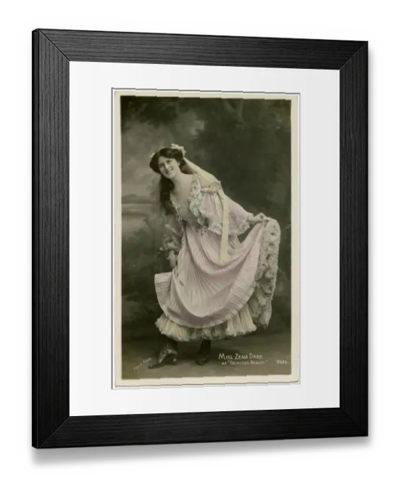 Framed Print : Zena Dare 1905 Framed Print : Zena Dare 1905