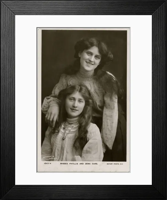 Framed Print : Phyllis and Zena Dare Framed Print : Phyllis and Zena Dare