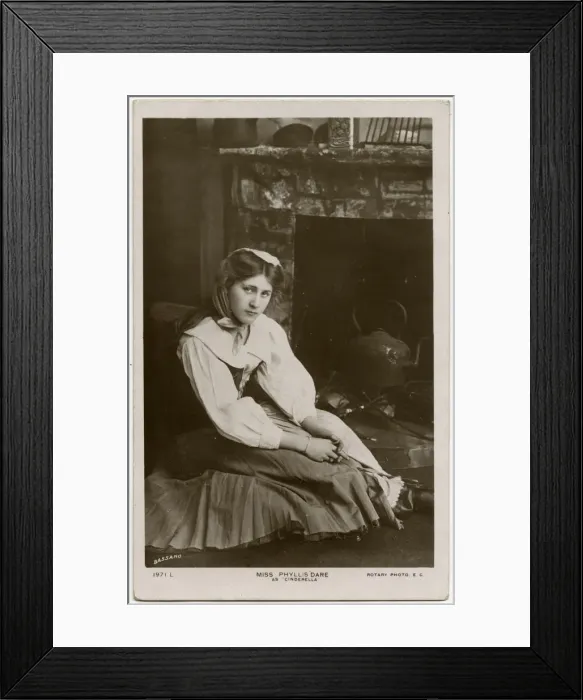 Framed Print : Phyllis Dare as Cinderella Framed Print : Phyllis Dare as Cinderella