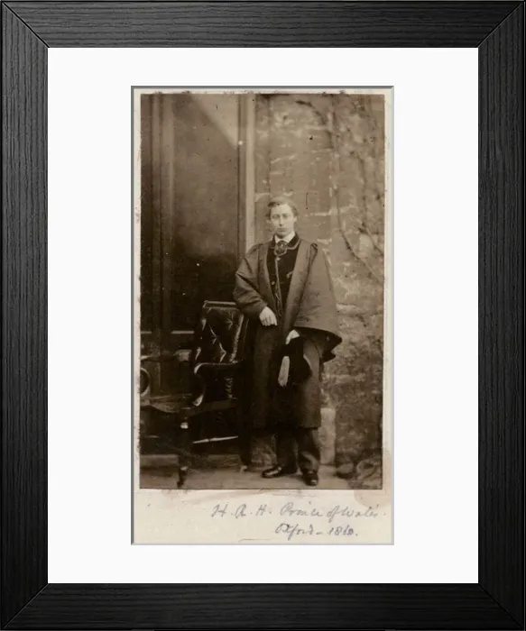 Framed Print : Edward Vii / Oxford 1862 Framed Print : Edward Vii / Oxford 1862