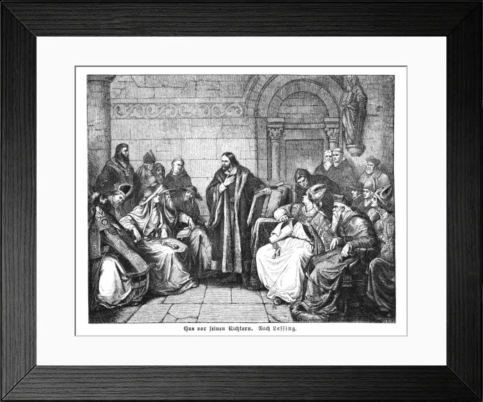 Framed Print : Hus on Trial 1414 Framed Print : Hus on Trial 1414