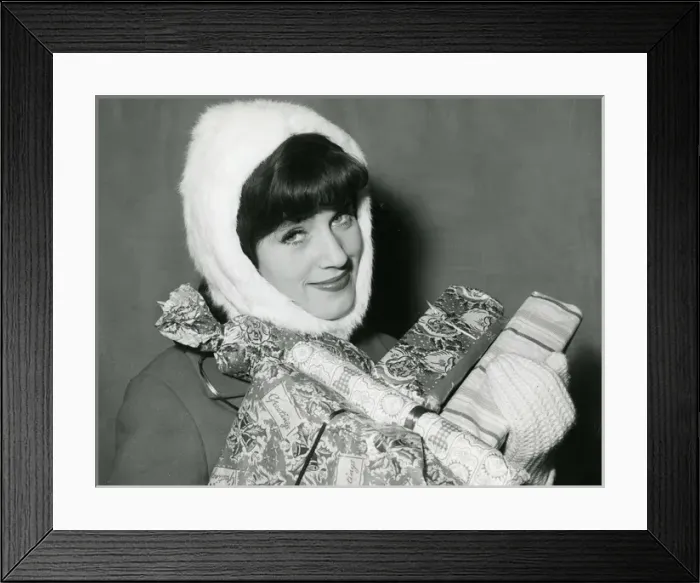 Framed Print : Girl with Presents Framed Print : Girl with Presents