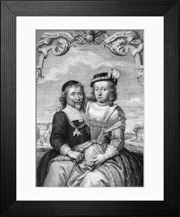 Framed Print : Ulfeldt and wife