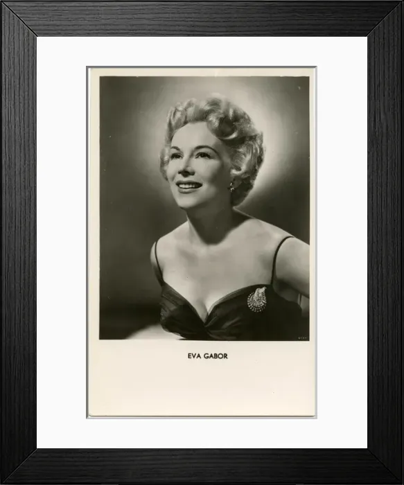 Framed Print : Eva Gabor (1919 - 1995), Hungarian-American film actress Framed Print : Eva Gabor (1919 - 1995), Hungarian-American film actress