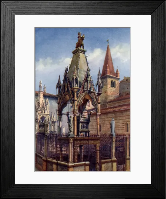 Framed Print : Italy / Verona Tomb 1927 Framed Print : Italy / Verona Tomb 1927