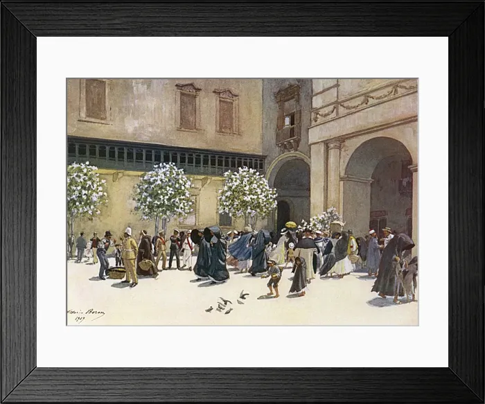 Framed Print : Malta / Valletta Piazza Framed Print : Malta / Valletta Piazza