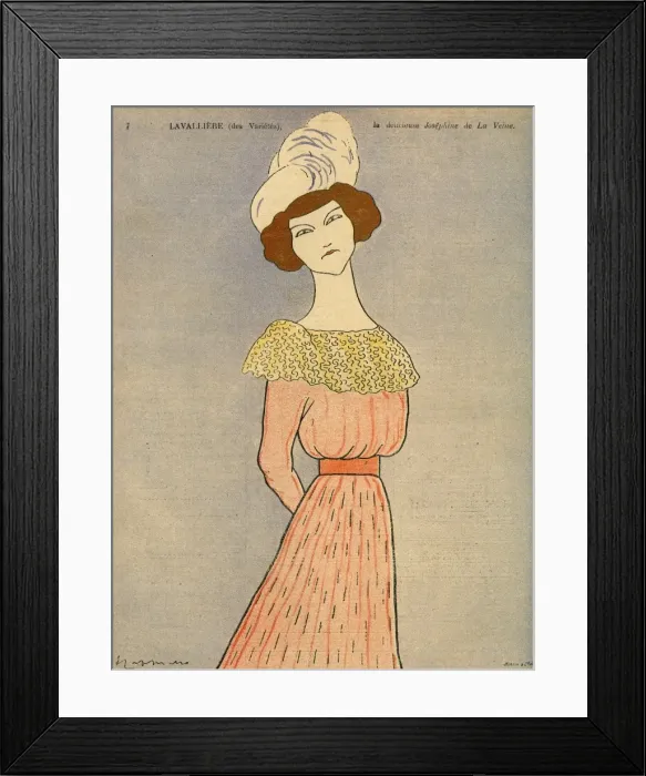 Framed Print : Eva Lavalliere / Rire 1901 Framed Print : Eva Lavalliere / Rire 1901
