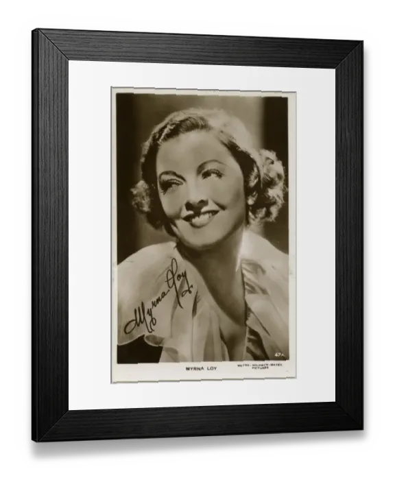 Framed Print : Myrna Loy (1905 1993), American film actress Framed Print : Myrna Loy (1905 1993), American film actress