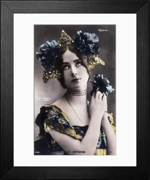 Framed Print : Cleo De Merode / Postcard Framed Print : Cleo De Merode / Postcard