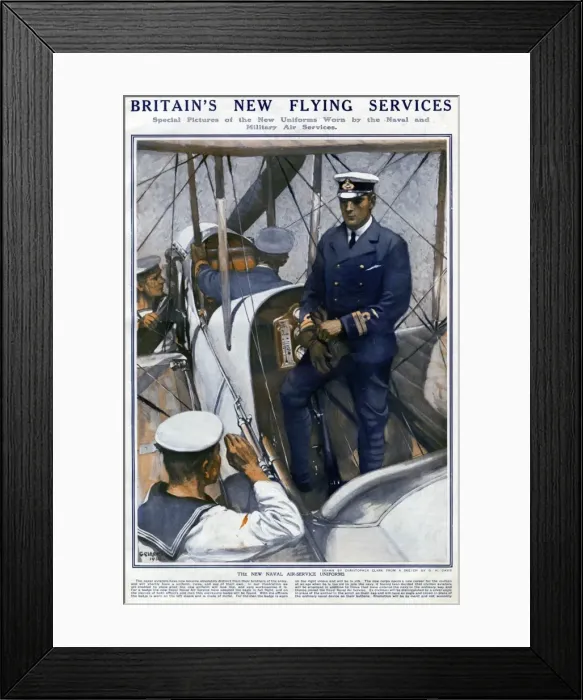Framed Print : Britains New Flying Services, WW1 Framed Print : Britains New Flying Services, WW1