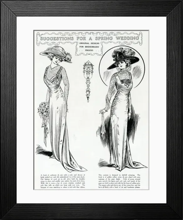 Framed Print : Suggestions for a spring wedding 1909 Framed Print : Suggestions for a spring wedding 1909