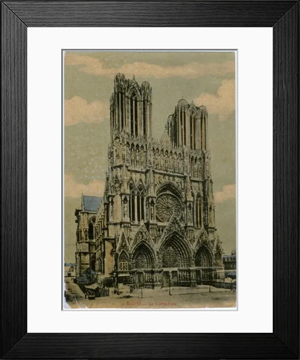 Framed Print : Reims Cathedral, Paris Framed Print : Reims Cathedral, Paris