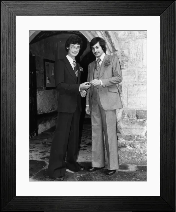 Framed Print : Groom & Best Man Framed Print : Groom & Best Man