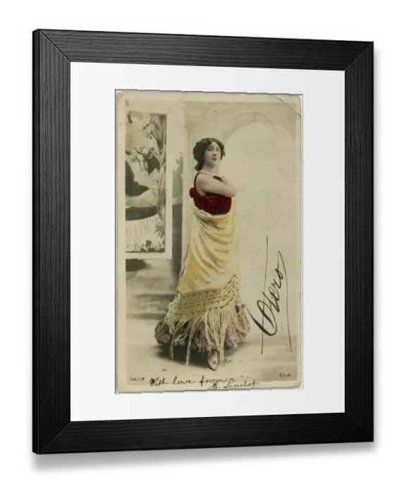 Framed Print : Carolina Otero 1903 Framed Print : Carolina Otero 1903