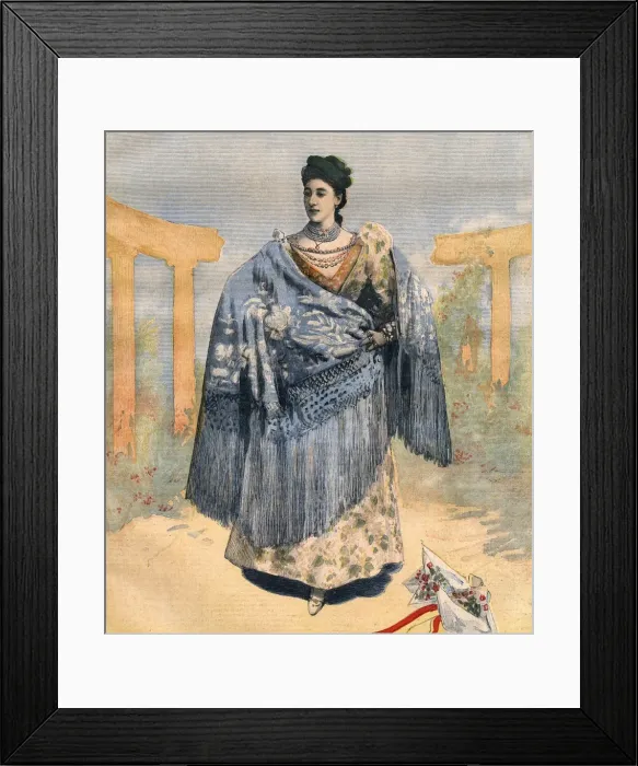 Framed Print : Carolina Otero / 1894 Framed Print : Carolina Otero / 1894
