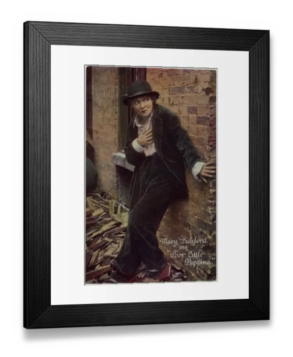 Framed Print : Mary Pickford as Poor Little Peppina Framed Print : Mary Pickford as Poor Little Peppina