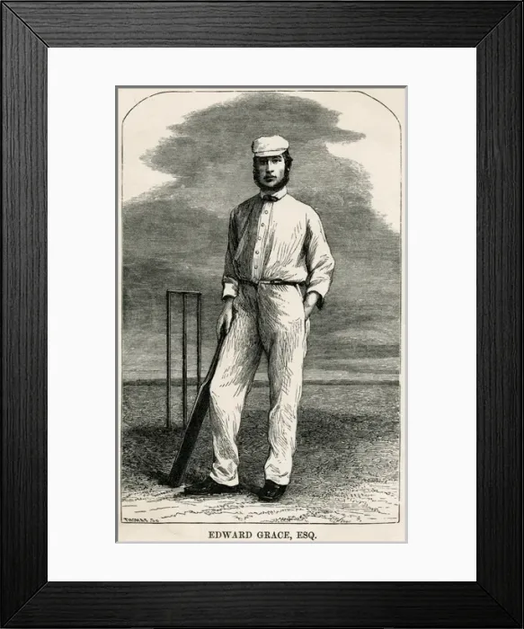 Framed Print : E. M. Grace / Cricketer Framed Print : E. M. Grace / Cricketer