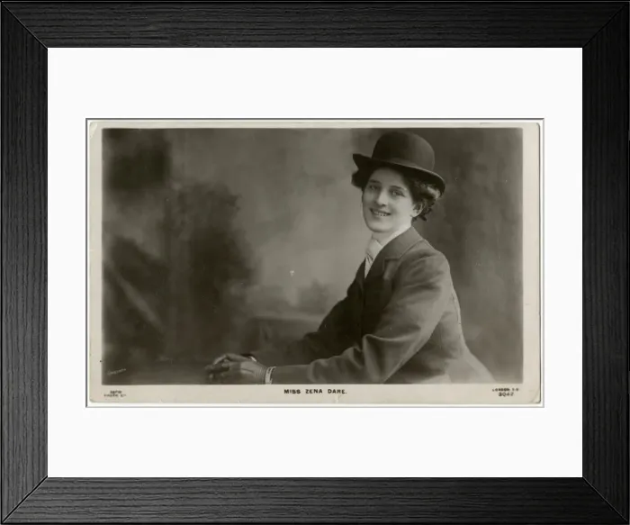 Framed Print : Zena Dare 1906 Framed Print : Zena Dare 1906