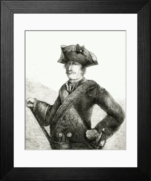 Framed Print : Pascal Paoli (Etching) Framed Print : Pascal Paoli (Etching)