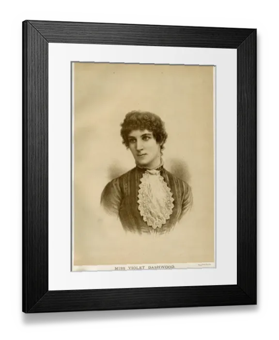 Framed Print : Violet Dashwood / 1889 Framed Print : Violet Dashwood / 1889