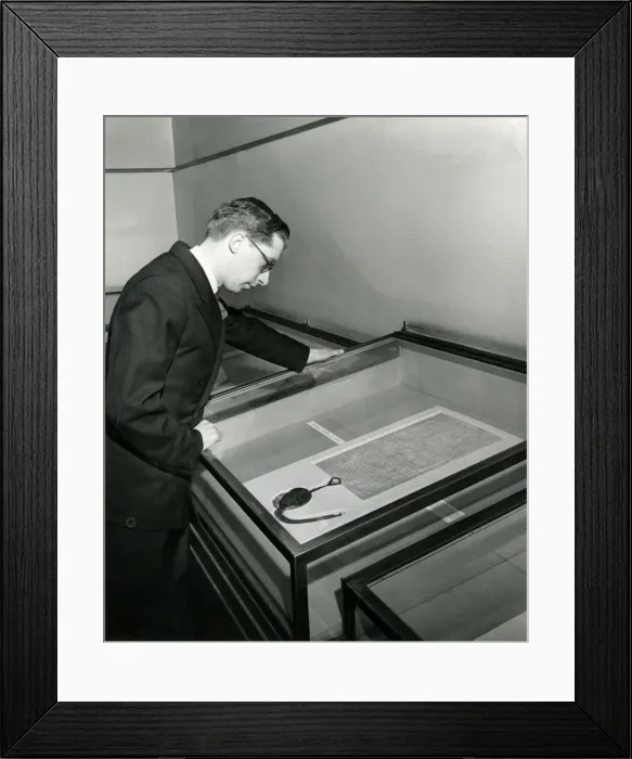 Framed Print : Magna Carta in a Museum Framed Print : Magna Carta in a Museum