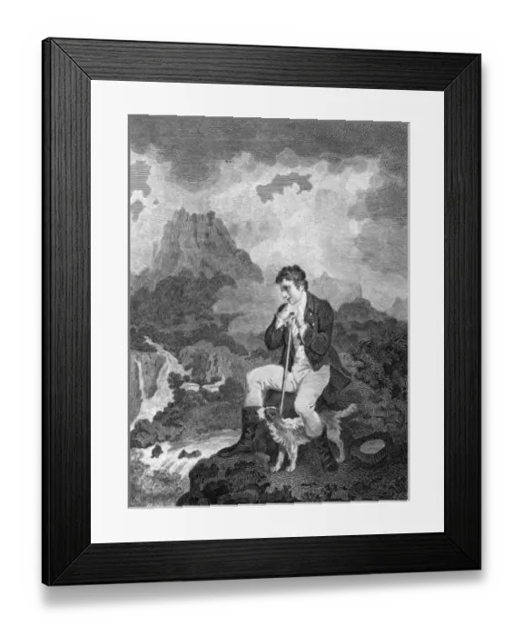 Framed Print : Traveller in Switzerland Framed Print : Traveller in Switzerland