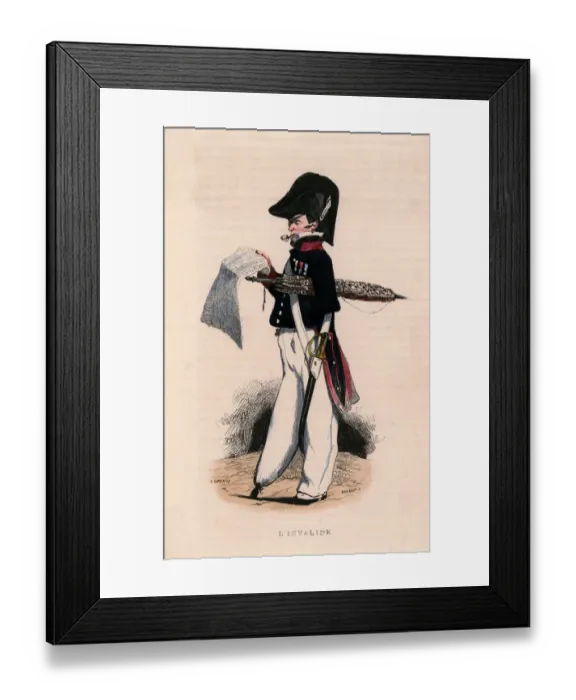 Framed Print : Invalides Pensioner 1850 Framed Print : Invalides Pensioner 1850